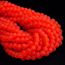 Matte facettierte Glasperlen