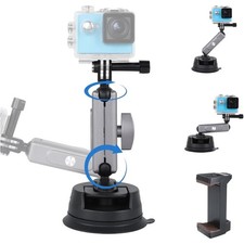 Saugnapfhalterung für Action Kamera Smartphone 360° drehbar Auto Windschutzsc...