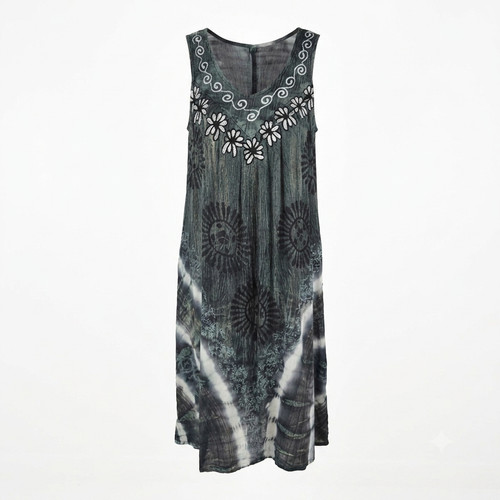 Damen sommerkleid boho batik - damen,