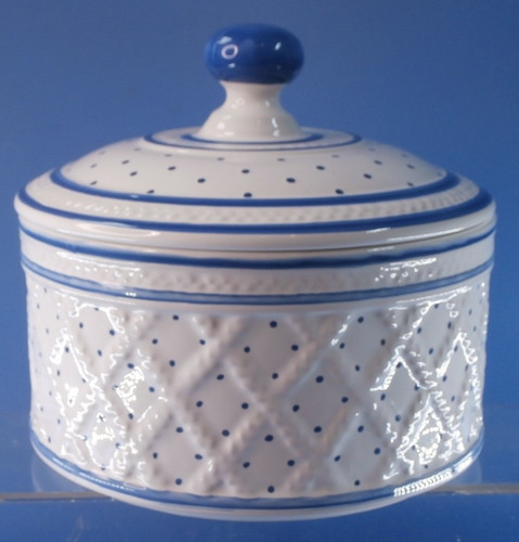 Gmundner keramik blaue tupfen - keramik,