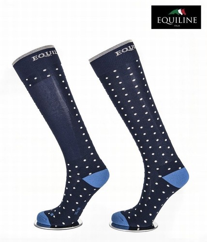 Equiline reitsocke dot navy - equiline,
