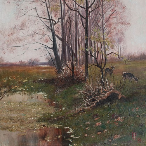 Landschaft fluß rehe - fluß,