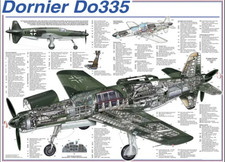 Dornier Do335 Cutaway  poster
