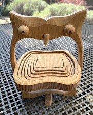 Holz Eule mit Schale Ablage