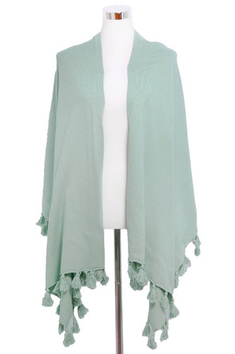 Trachtenponcho stola bommel - trachtenponcho,