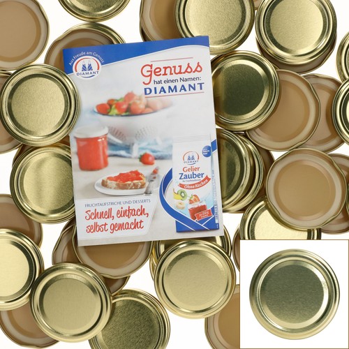 Deckel gold 125ml - 50, to