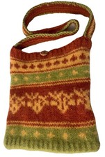 Vintage boho wool knitted - wool,