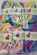 Wollknäuel Batik Wolle super Farbverlauf lila 480g Multicolor Strickwolle k65