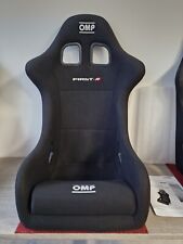 OMP Rennsitz mit seitlicher Befestigung, FIA, GFK, Stoff schwarz