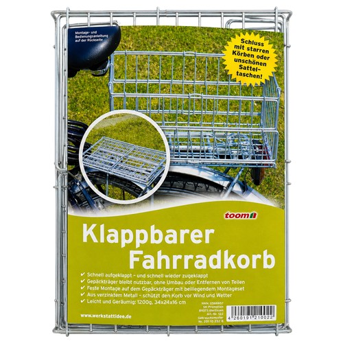 Fahrradkorb klappbar