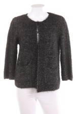 design by KappAhl Strickjacke Cardigan Glitzer aufgesetzte Taschen M schwarz