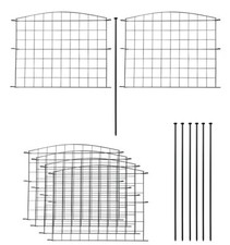Teich Zaun Teichzaun Schutzzaun 13 tlg. - einfaches Stecksystem - Grün 4,2 Meter