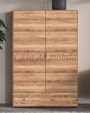 Wäscheschrank GOSE 100x145x40cm Wildeiche massiv natur geölt