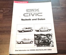 Honda CRX CIVIC IV 1987- Technik und Daten Kundendienstschule WERKSTATT HANDBUCH