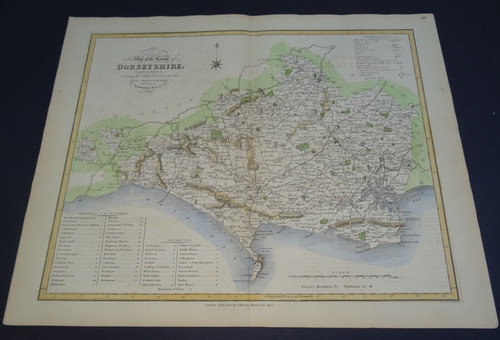 Antique map dorset james - antique, of