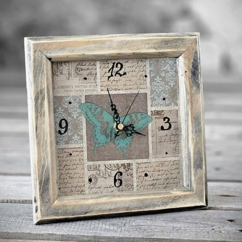 Vintage uhr mit uhrenwerk - uhr,