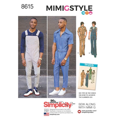 Simplicity 8615 herren - herren, overall