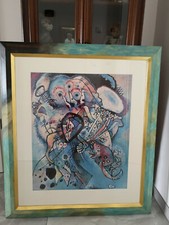 Kunstdruck von Wassily Kandinsky - TWO OVALS - mit Kunstrahmen 75 x 88 cm.