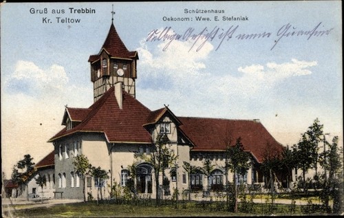 Postcard trebbin the - trebbin, in