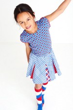 Mim-Pi Kurzarm-Kleid Retro