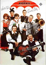 Autogrammkarte Slavko Avsenik und Band (1929-2015) Avsenik, Slavko :