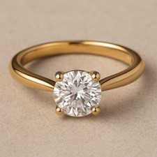 1,5 CT Moissanit Rundschliff