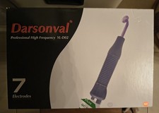 Darsonval Hochfrequenzstab HF Stab Gesicht 7 Aufsätze Neongas