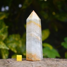 Honig Onyx Turm | Warmes Licht • Klarheit • Solar Plexus Energie