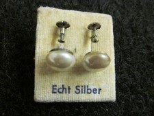 Antike Ohrstecker Perlmutt -