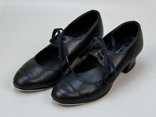 Steppschuhe Roch Valley mit Capezio Tele Tone Taps, schwarz, Echtleder, Gr. UK 4