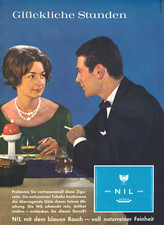 Werbung Nil Zigaretten, Seite aus einer Zeitung, ca. Anfang 60er Jahre, Tabak