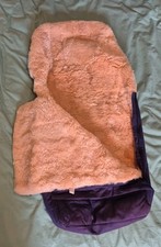 BABY FUSSACK Von KAISER  ECHTES LAMMFELL 100 % INNEN UND 100 % Baumwolle AUẞEN