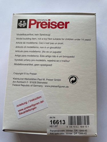 Preiser 16613 military - 1:87,