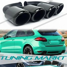 Schwarz Endrohrblenden Auspuff