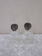 2 x Rastal Bierglas Berliner Kindl mit Zinnapplikationen - 0,2 Liter