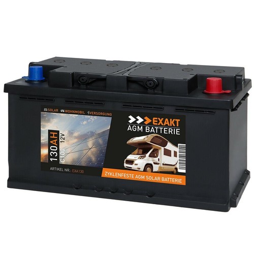 Agm solarbatterie 130ah 12v - solarbatterie,