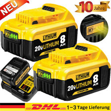 2x Für DeWalt DCB184 Akku 18V 8,0Ah 9,0Ah Li-Ion DCB200 DCB182 /DCB112 Ladegerät