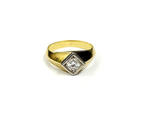 2573 gold 585 brillant - gold, ring
