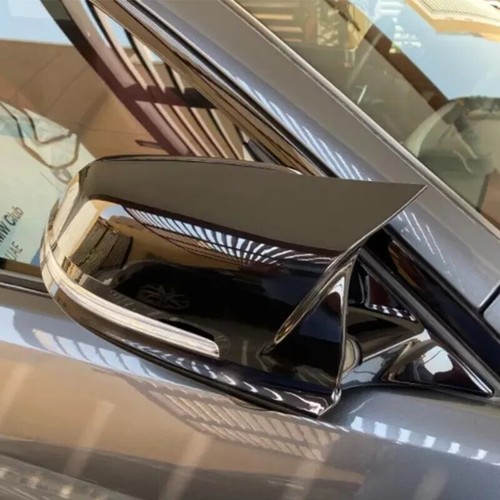 Glanz schwarz spiegelkappen - 2x,