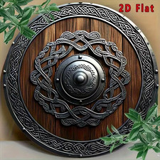 Wikinger Schild braun Holz