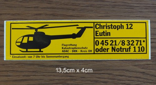 Aufkleber adac drk luftrettung - drk,