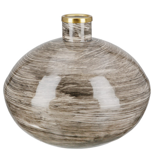 Vase stripes eisen braun - stripes,