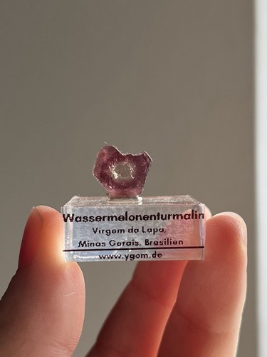 Wassermelonen turmalin scheibe - wassermelonen,