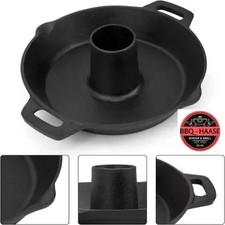 NEU BBQ Haase Grill - Ofen Geflügelbräter aus Gusseisen Camping Beer Can Chicken