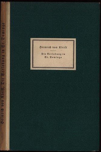 Kleist die verlobung st - die, in