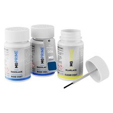 Autolack Lackstift Set für Mitsubishi D06 Lightning Blue Mica Laser Blau Perl