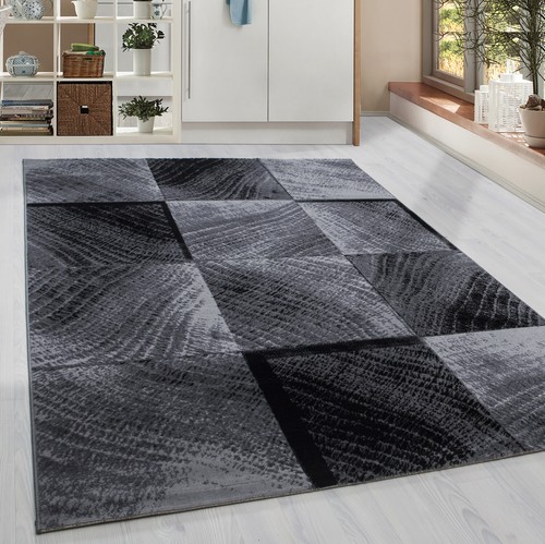 Kurzflor teppich karo kachel - teppich,