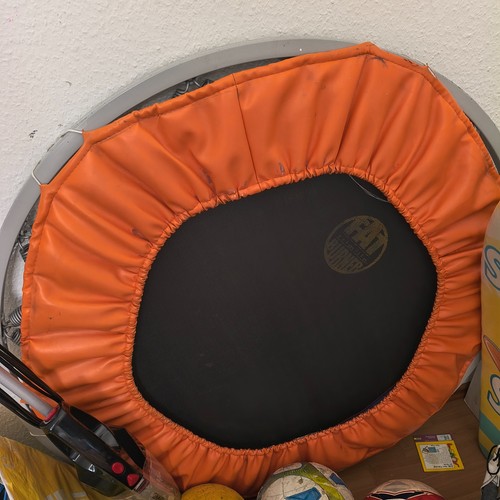 Trampolin klein orange kann - ,