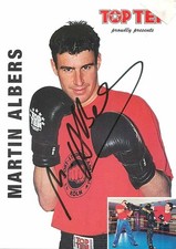 Martin Albers Autogrammkarte - Kickboxen Weltmeister 1999 - Top Ten