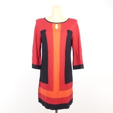 MONARI Strickkleid Rot Schwarz